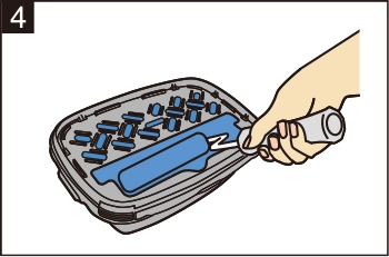 塗料を染み込ませます