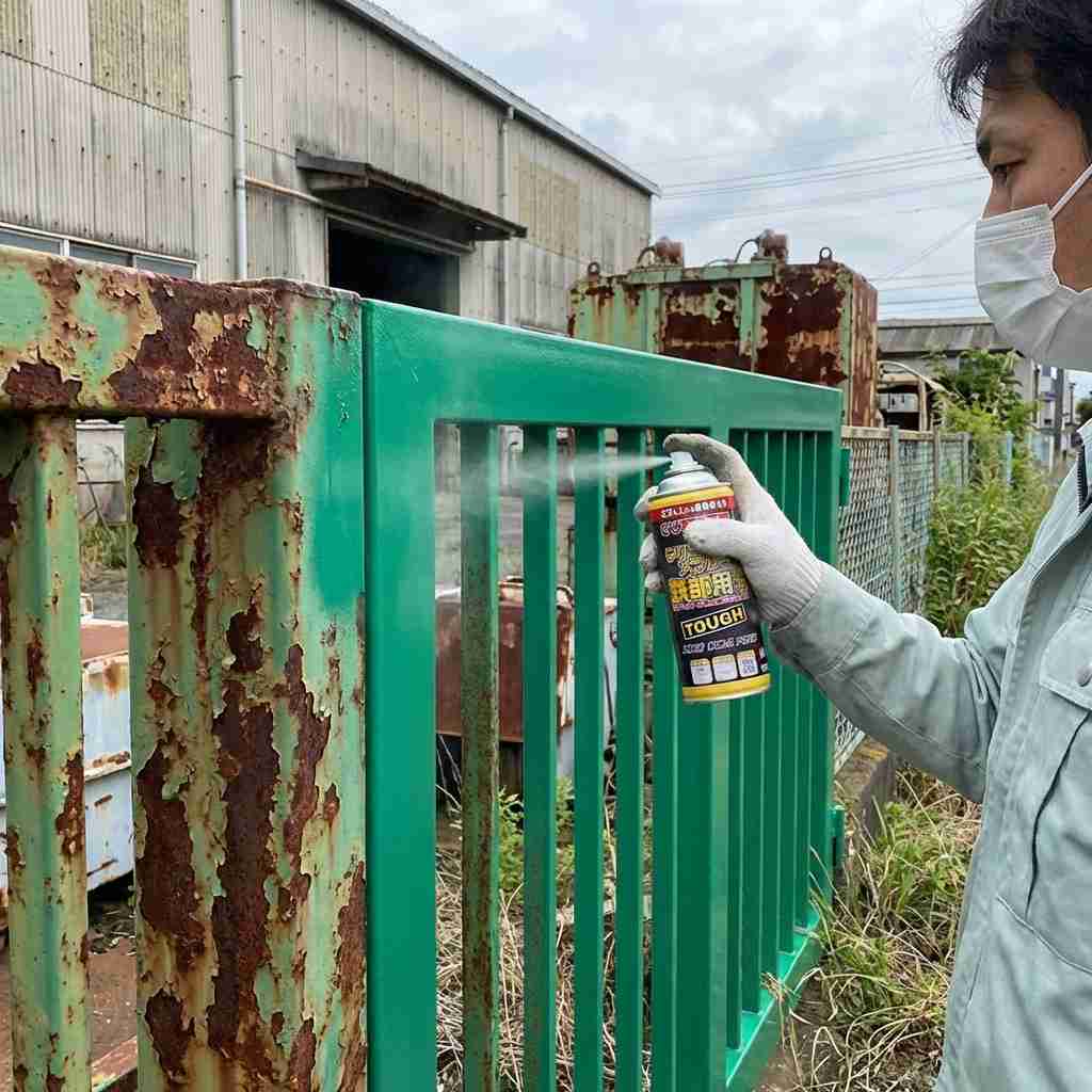 門扉のサビ塗装