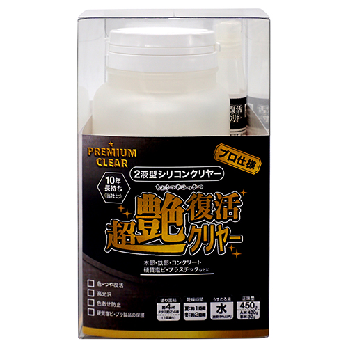 劣化塗装面の色 つや復活 防藻 防カビ 水性塗料超艶復活クリヤー 450g 全国送料無料 ニッペホームオンライン